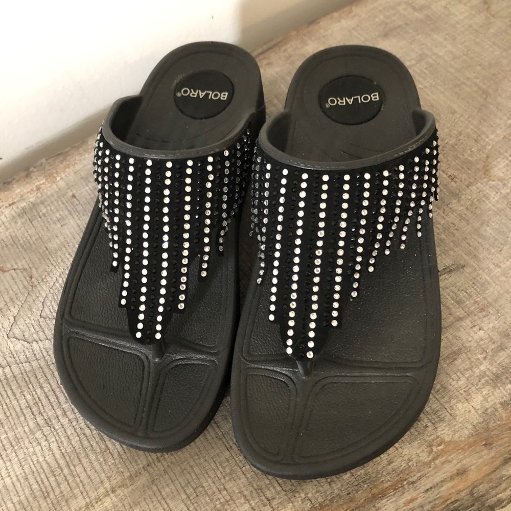 Bolaro Rhinestone rubber sandals - Picture 3 of 7